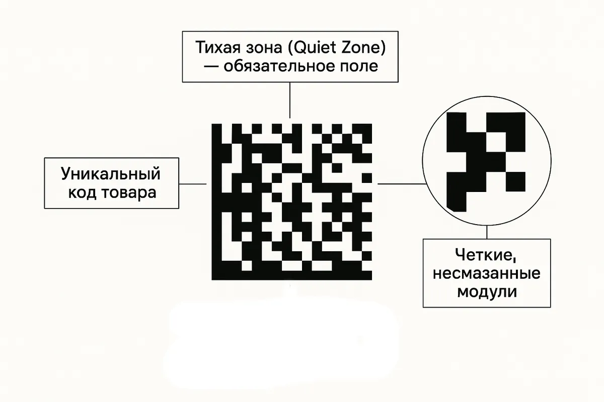 «Честный ЗНАК»: всё, что нужно знать о печати этикеток с DataMatrix кодами